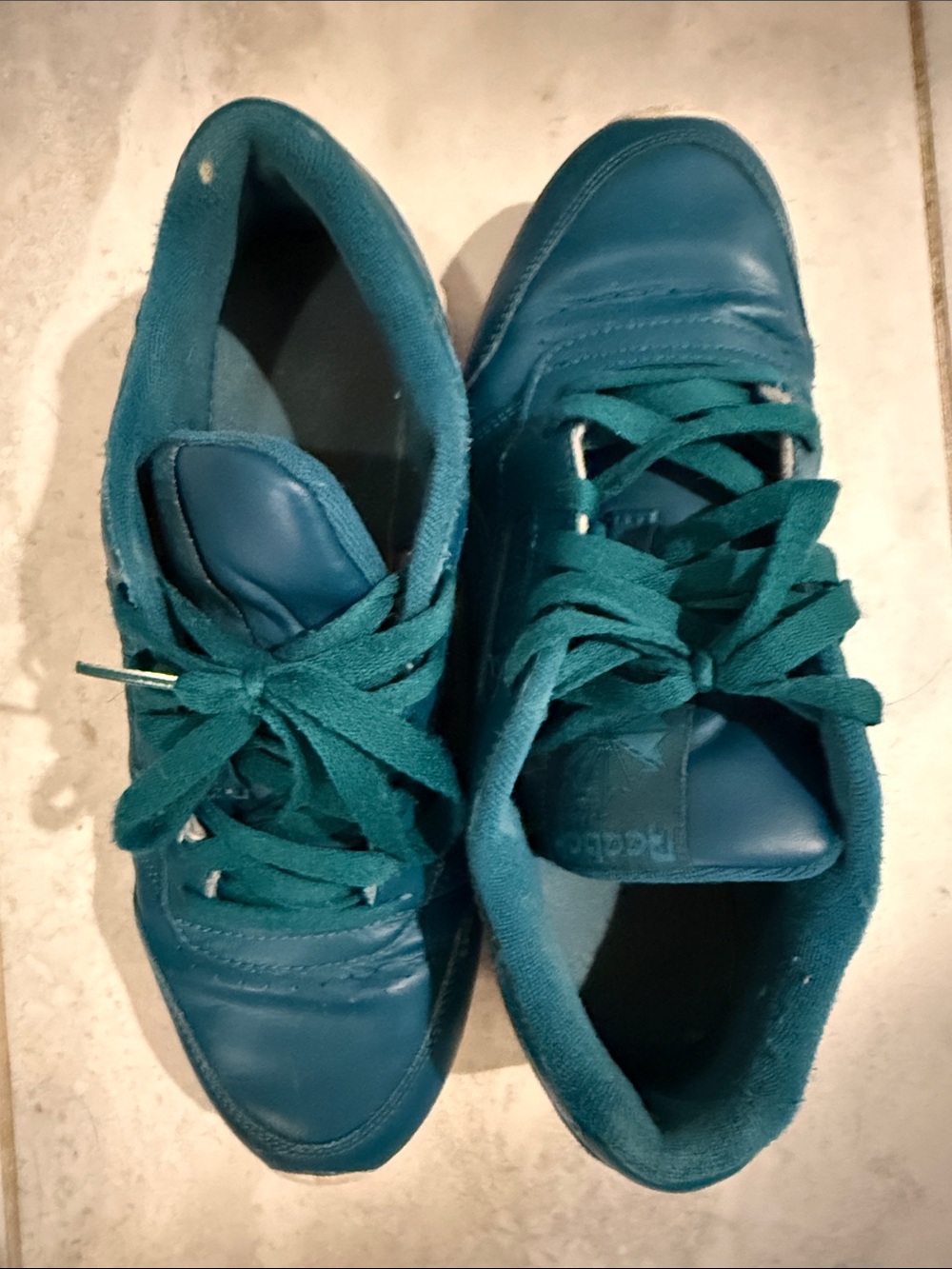 Reebok Teal Lace-Up Women's Sneakers
